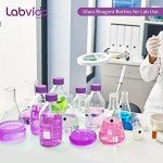 Glass Round Media Storage Bottles - 12pcs, 100ml