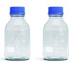 500ML Borosilicate Glass Storage Bottles - 2 Pack