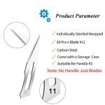 Sterile #11 Surgical Scalpel Blades - 50 Pack