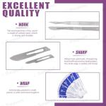 77-Piece Surgical Scalpel Blade and Handle Set
