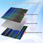Flexible Double-Sided Rainbow Build Plate for Bambu