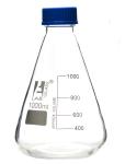 Eisco 1000ml Borosilicate Erlenmeyer Flask with Cap