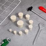 44 Assorted White Rubber Lab Cork Stoppers