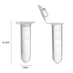 Eowpower 400pcs 2ml Plastic Test Tubes Set