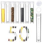 10ml Plastic Sample Vials with Screw Caps - 50PCS