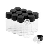 4 ml Clear Glass Vials with Screw Caps - 12 Pack