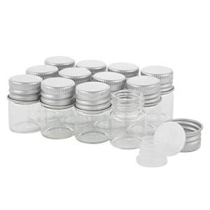 5ml Glass Vials with Screw Caps - 12 Pack
