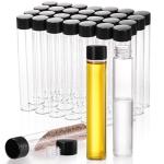Nicunom 30 Pack Clear Glass Vials with Caps
