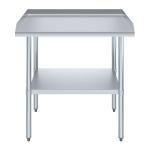 Stainless Steel Commercial Work Table with Backsplash