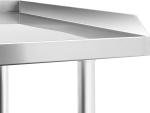 Stainless Steel Commercial Work Table with Backsplash