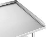 Stainless Steel Commercial Work Table with Backsplash