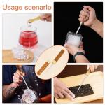 Ice Picks Set – Stainless Steel with Wooden Handle