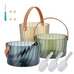 3-Piece Large Ice Bucket Set with Scoop
