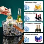 3-Piece Large Ice Bucket Set with Scoop