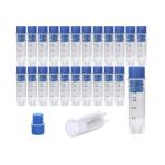 Blue Cryogenic Vials with Caps - 1000 Pack