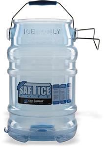 San Jamar 6 Gallon Plastic Ice Tote - Blue