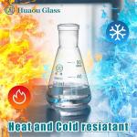 HUAOU 3pc Glass Erlenmeyer Flask Set with Stopper