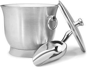 Stainless Steel Insulated Ice Bucket with Accessories