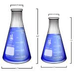 Karter Scientific 5-Piece Glass Flask Set