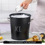 Rae Dunn Stainless Steel Ice Bucket with Scoop