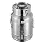 15L Stainless Steel Milk Can with Faucet & Handles