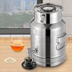 15L Stainless Steel Milk Can with Faucet & Handles