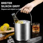 Rorence 2L Stainless Steel Insulated Ice Bucket