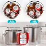 Stainless Steel Insulated Ice Bucket with Lid and Scoop