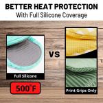 Aqua Heat Resistant Silicone Mini Oven Mitts