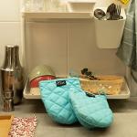 Aqua Heat Resistant Silicone Mini Oven Mitts