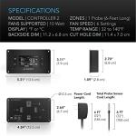 Quiet Cooling Fan System with Thermostat Control