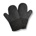 HexClad Black Silicone Oven Mitts, 2-Pack