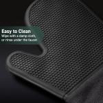 HexClad Black Silicone Oven Mitts, 2-Pack