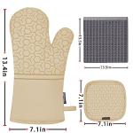 6-Piece High Heat Oven Mitts & Potholders Set