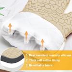 6-Piece High Heat Oven Mitts & Potholders Set