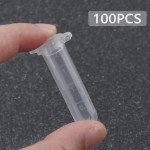 100-Pack 2ml Plastic Sample Storage Vials