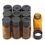 5ml Brown Glass Sample Bottles - Pack of 10