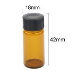 5ml Brown Glass Sample Bottles - Pack of 10