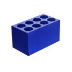 8 Well Aluminum Cooling Block for 5ml/15ml Tubes