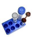 8 Well Aluminum Cooling Block for 5ml/15ml Tubes