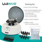 Mini Benchtop Centrifuge Set with Interchangeable Rotors