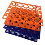 50-Well Centrifuge Tube Rack - Orange/Blue