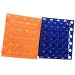 50-Well Centrifuge Tube Rack - Orange/Blue