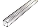 Clear Acrylic Square Tube, 7/8" ID, 24" Long