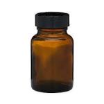 Amber Glass Screw-Top Bottles, 3.3 oz, Pack of 12