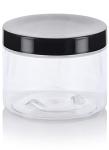JUVITUS 6 oz Clear Refillable Plastic Jars (3 Pack)
