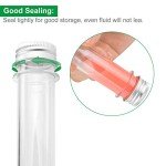 Acrux7 60 Clear Plastic Test Tubes with Caps