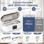 700ML Ultrasonic Jewelry Cleaner with 3 Modes