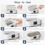700ML Ultrasonic Jewelry Cleaner with 3 Modes