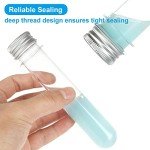60 Plastic Test Tubes with Screw Caps - 45ML